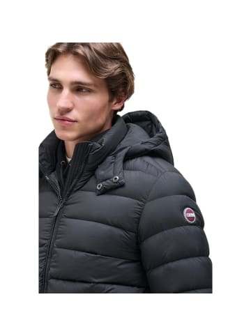 Schwarz Polyamid Lange Jacke
