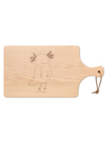 Mr. & Mrs. Panda Servierbrett Axolotl Glücklich ohne Spruch in Transparent