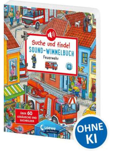 Loewe Verlag Buch - Suche und finde! Sound-Wimmelbuch - Feuerwehr