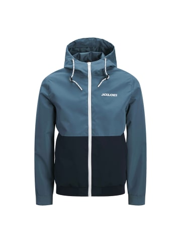 Jack and Jones JJERUSH HOOD BOMBER in Blau