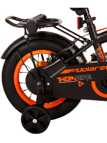 Volare Kinderfahrrad Thombike für Jungen 12 Zoll Kinderrad in Schwarz Orange 3 Jahre