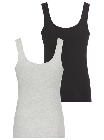Kangaroos Tanktop in hellgrau-schwarz