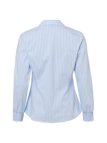 More & More Bluse in weiß hellblau