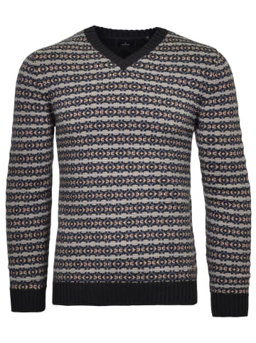 Ragman V-Ausschnitt Pullover in blau