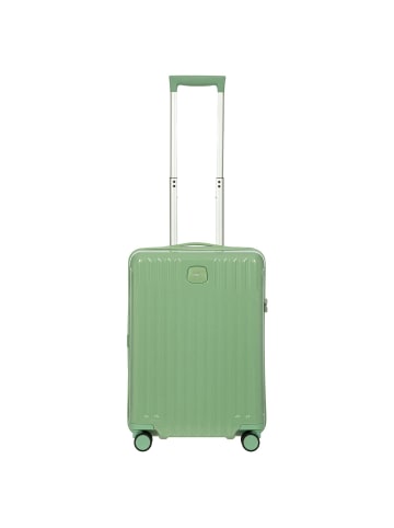 BRIC`s Positano - 4-Rollen Kabinentrolley 55 cm USB (emerald green) in salbei