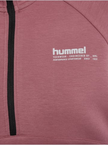 Hummel Trainingsjacke "Tech Fleece Boxy Half Zip" in Pink