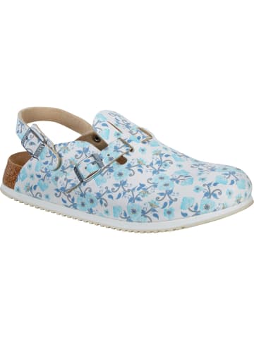 Birkenstock Pantoletten Kay SL Blooming Roses in blau