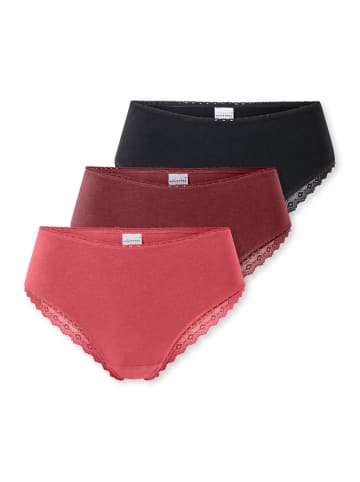 Schiesser Brazil Slip 95/5 Modern Cotton in Schwarz / rot