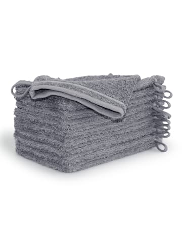 Möve Waschhandschuhset New Classic 10-TLG in stone
