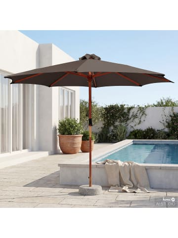 home24 Sonnenschirm Floriva in Taupe