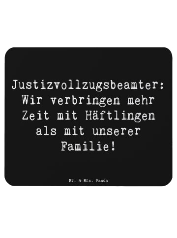 Mr. & Mrs. Panda Mousepad Spruch Justizvollzugsbeamte Zeit mit S... in Schwarz