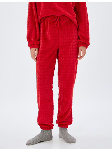 KOTON Schlafanzug-Strickhosen in Rot