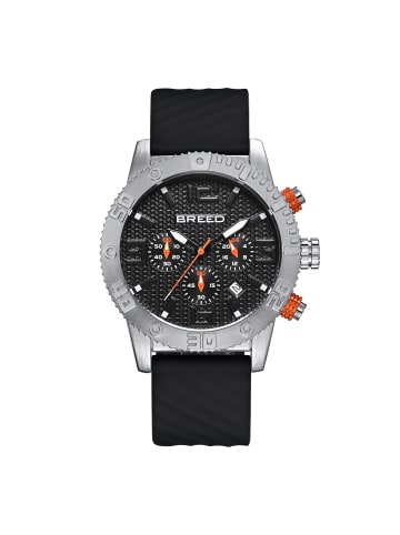 Breed Doppelagent Chronograph mit Datumsanzeige in Silver/Black