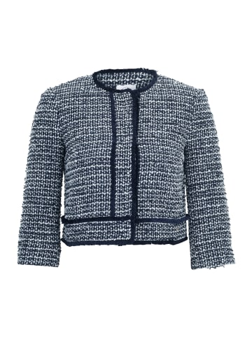 BETTY & CO Bolero-Jacke mit aufgesetzten Taschen in Dark Blue Melange