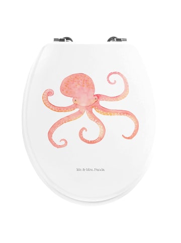 Mr. & Mrs. Panda Toilettendeckel Tintenfisch ohne Spruch in Weiß