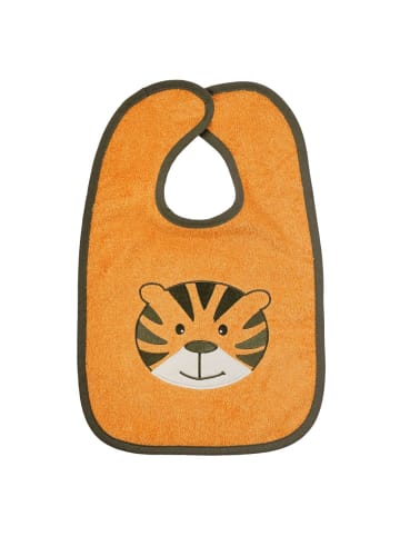 Wörner Riesen-Klettlätzchen 30 x 45 cm - Stickerei in orange,motiv