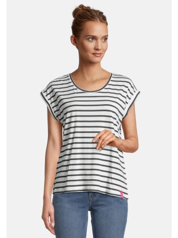 Salzhaut Rundhals T-Shirt für Damen in blau