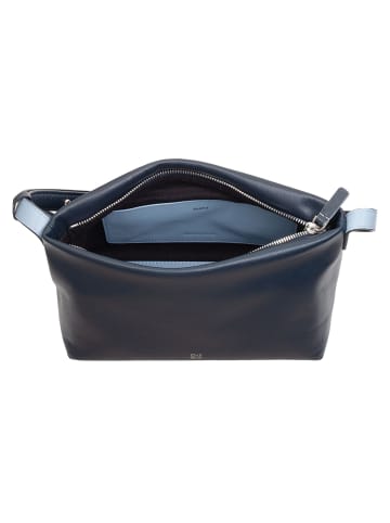 DuDu Fiji Umhängetasche Leder 27 cm in navy