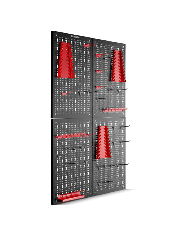 tectake Werkzeuglochwand Jonah mit Haken und Halterungen