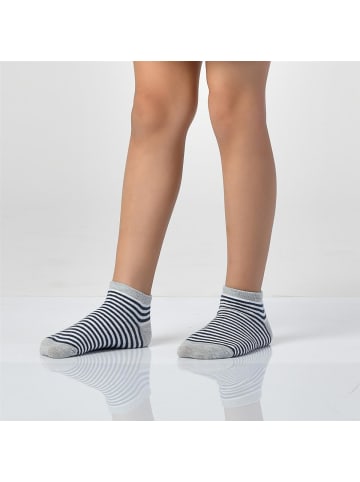 LOREZA 12 Paar Kurzsocken - Basics - Mehrfarbig