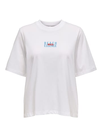 ONLY T-Shirt 'ONLSTELLAR LIFE' Weiß