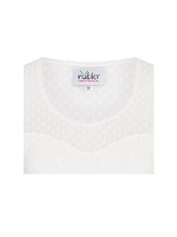 Nübler Dirndlbluse langarm Lisa in Creme