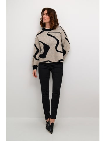 Kaffe Strickpullover KAwilma in Blurry Circle Pattern