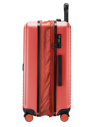 Hauptstadtkoffer Mitte - Kofferset 3 Trolleys Erweiterung Hartschale Gepäck-Set in Korall