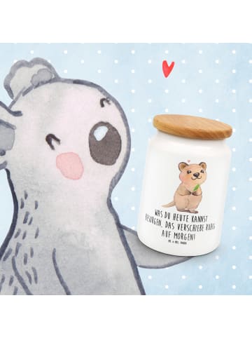 Mr. & Mrs. Panda Keksdose Quokka Happy mit Spruch in Weiß