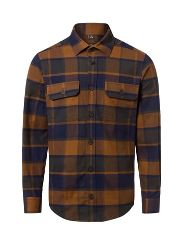 Nils Sundström Hemd in camel indigo - 0001