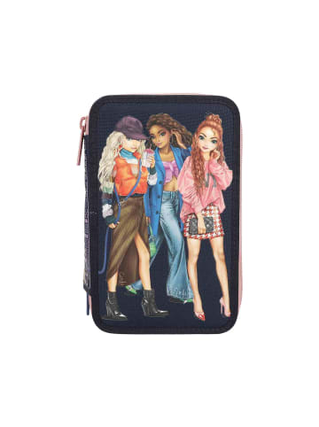 Depesche Federtasche CITY GIRLS TOPModel 7,5 x 13,5 x 20 cm in dunkelblau