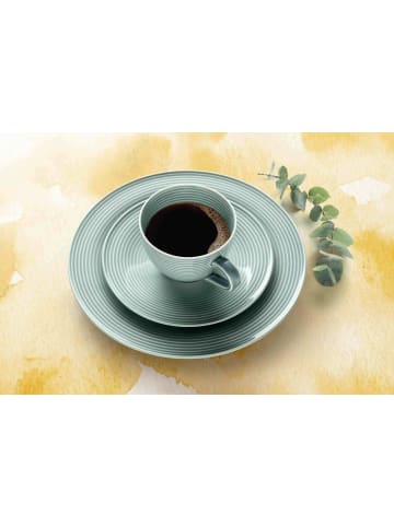 Seltmann Weiden 6er Set Kaffeetassen mit Untertassen Beat Color Glaze 260 ml in Arktisblau
