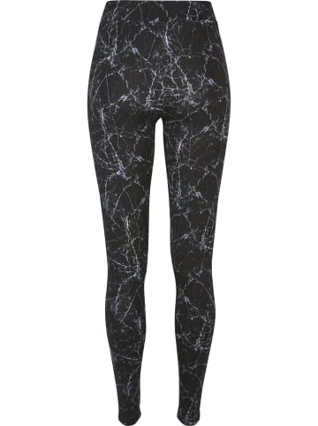 Urban Classics Urban Classics Damen Ladies Soft AOP Leggings in blackmarble