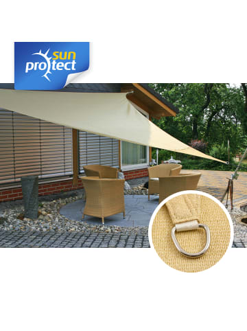 Gartenia sunprotect Professional Sonnensegel, 4 x 4 x 4 m, Dreieck, beige