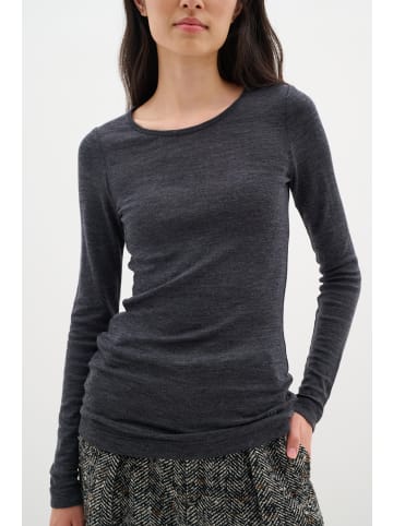 InWear Langarm-Shirt FangIW Slim fit in Granite Melange
