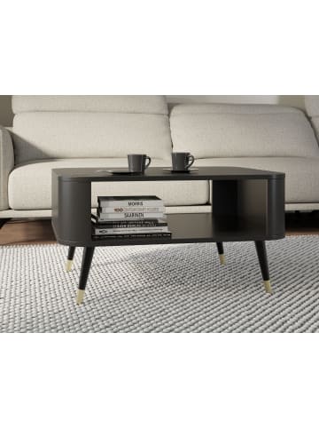 Feldmann-Wohnen Couchtisch Blinx schwarz gold 80 / 60 / 42cm