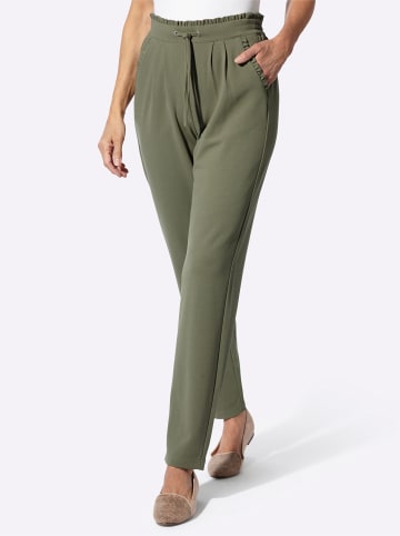 Sieh an! Jersey-Hose in khaki