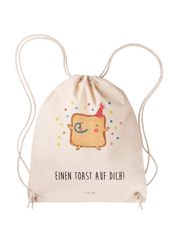 Mr. & Mrs. Panda wander rucksack Toast Party mit Spruch in Creme