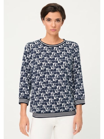 Olsen Shirt Clara in marine weiß