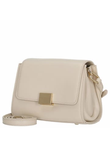 Seidenfelt Ellanda - Umhängetasche 20 cm (black/gold) in tofu beige