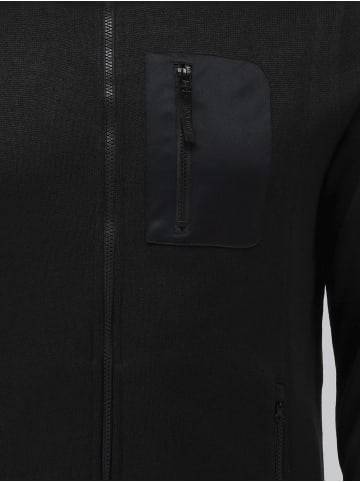 OS-Trachten Strickfleecejacke Nucku in schwarz