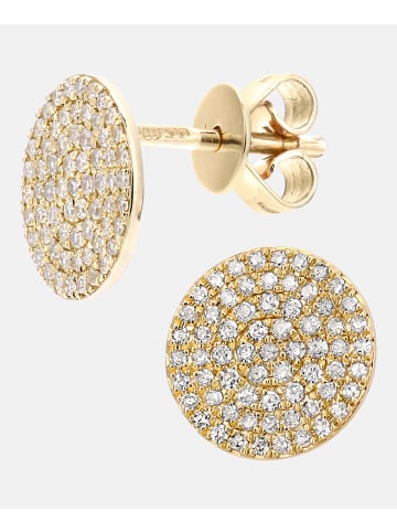 Diamant L'éternel Ohrstecker aus 375 Gelbgold mit Diamant
