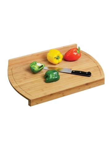Zeller BAMBOO Schneidebrett, Küche - 2-in-1 in Braun, (B) 38 x (H) 4 x (L) 58 cm