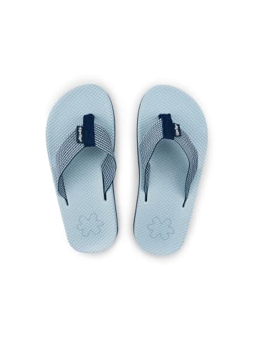 Flip Flop Zehentrenner "comfy*tex" in Hellblau / Nachtblau