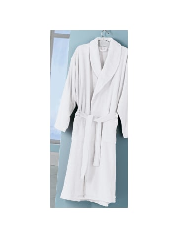 Erwin Müller Frottier Unisex-Bademantel Karlsruhe in weiß