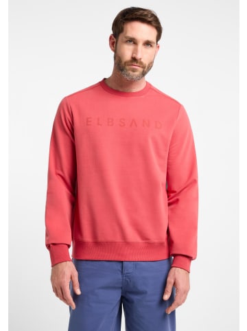 ELBSAND Sweatshirt Jaris in Mineral Red