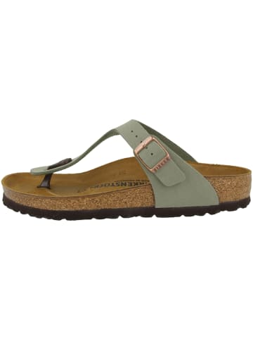 Birkenstock Zehensandale Gizeh Birko-Flor Nubuk normal in grau