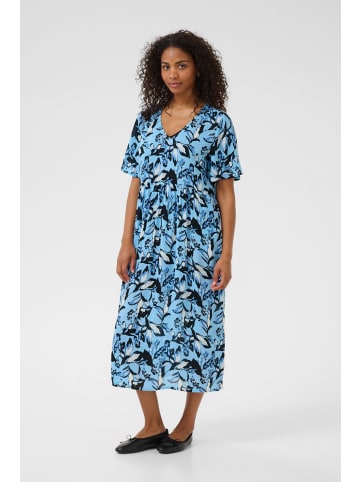 Kaffe Kleid KAjessi Loose fit in Blue Graphic Flower