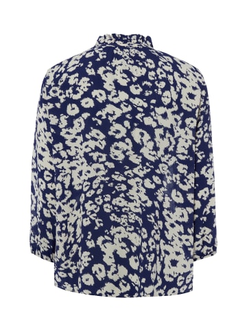 MARC CAIN COLLECTIONS Bluse in blau ecru