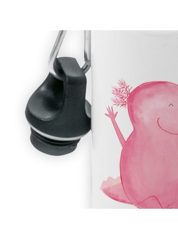 Mr. & Mrs. Panda Trinkflasche Axolotl Hurra ohne Spruch in Weiß